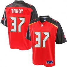 Pro Line Keith Tandy Red Tampa Bay Buccaneers #37 Jersey