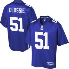 Pro Line New York Giants #51 Zak DeOssie Team Color Jersey
