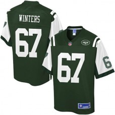 Pro Line New York Jets #67 Brian Winters Team Color Jersey