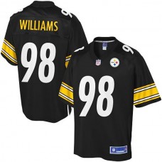 Pro Line Pittsburgh Steelers #98 Vince Williams Team Color Jersey - Black