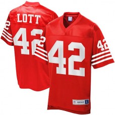 Pro Line San Francisco 49ers #42 Ronnie Lott Retired Player Jersey