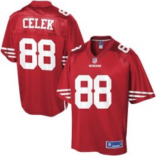 Pro Line San Francisco 49ers #88 Garrett Celek Team Color Jersey