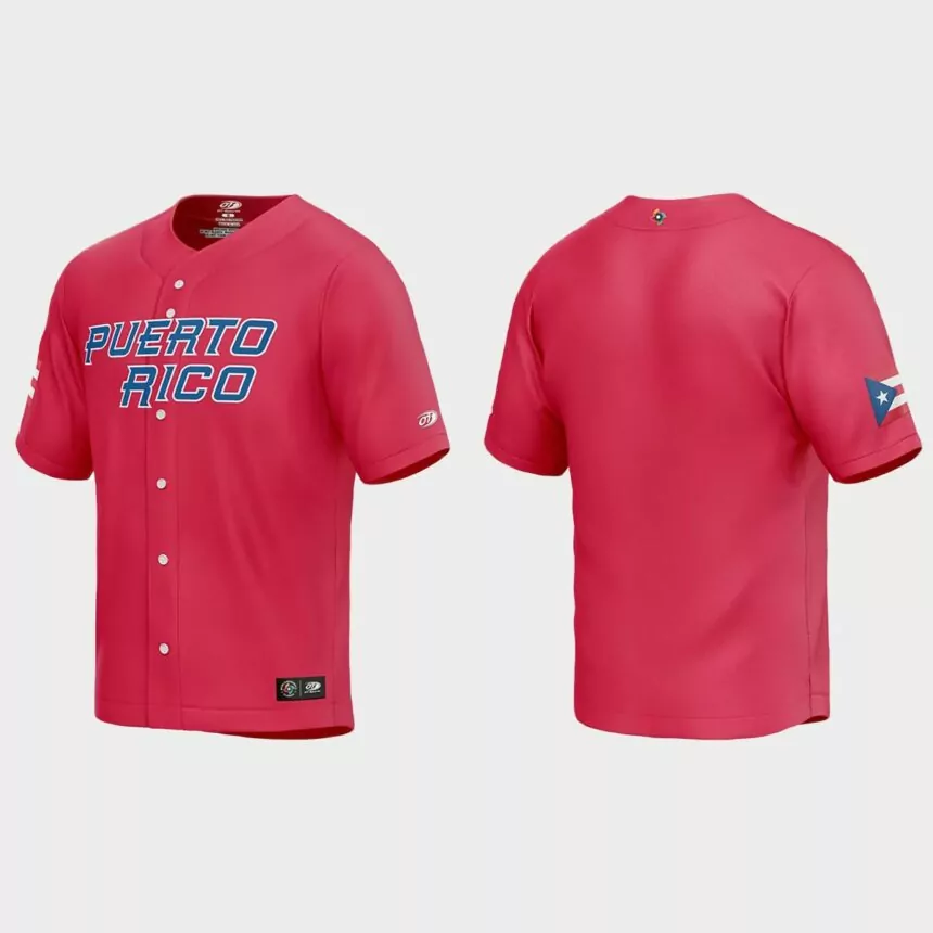 Puerto Rico Baseball 2023 World Baseball Classic Jersey – Red