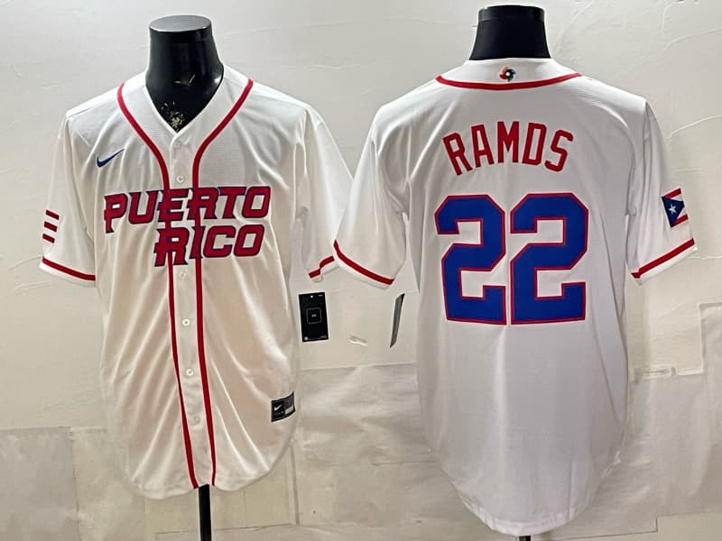 Puerto Rico Baseball Nike 2026 World Baseball   Jersey  22 ramds
