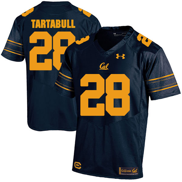 Quentin Tartabull California Golden Bears Men's Jersey - #28 NCAA Navy Blue Stitched Authentic