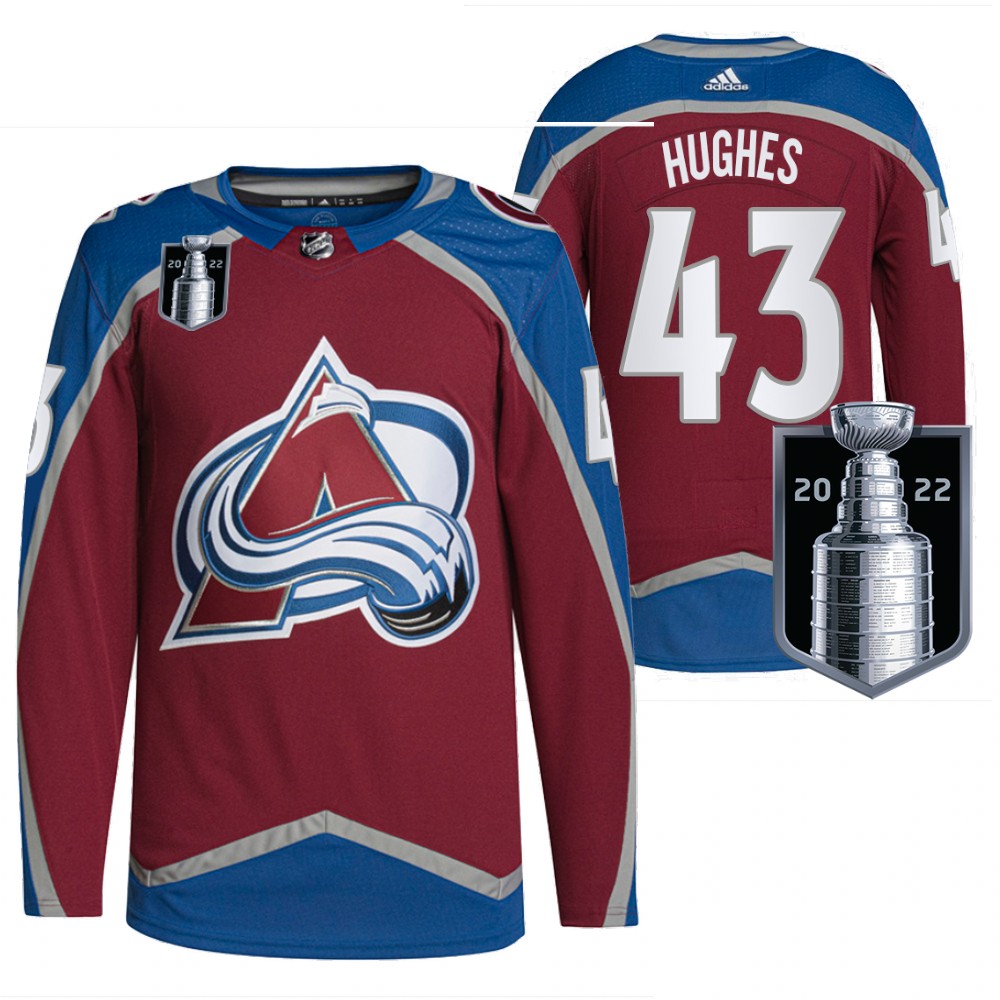 Quinn Hughes Vancouver Canucks Burgundy 2022 Stanley Cup Playoffs Authentic Pro Jersey