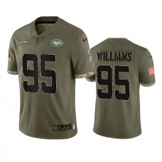 Quinnen Williams New York Jets Nike Olive 2022 Salute To Service Limited Jersey