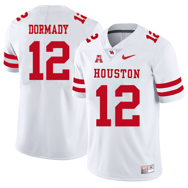 Quinten Dormady Houston Cougars Men's Jersey - #12 NCAA White Stitched Authentic