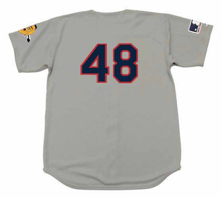 RALPH GARR Atlanta Braves 1969 Away Majestic Throwback Baseball Jersey