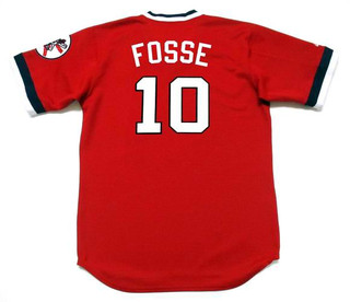 RAY FOSSE Cleveland Indians 1976 Majestic Throwback Baseball Jersey