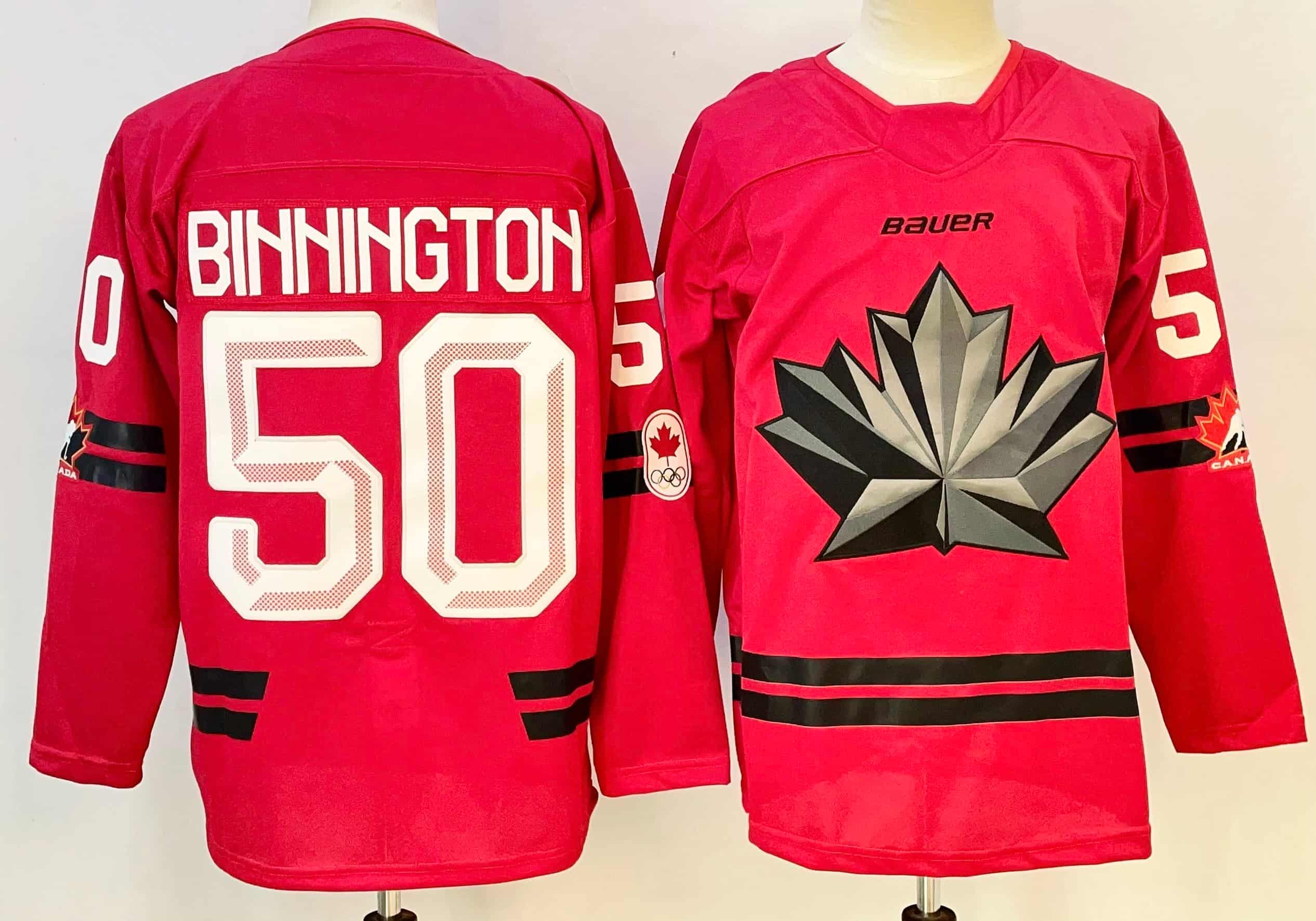 READ Canada Fanatics Jordan Binnington #50   4 Nations Face Off Jersey