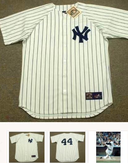 REGGIE JACKSON New York Yankees 1977 Majestic Cooperstown Home Jersey