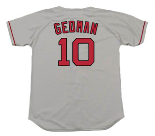 RICH GEDMAN Boston Red Sox 1990 Majestic Throwback Away Baseball Jersey