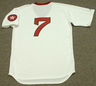RICK BURLESON Boston Red Sox 1975 Majestic Cooperstown Throwback Baseball Jersey