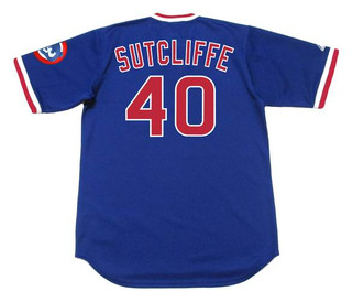 RICK SUTCLIFFE Chicago Cubs 1984 Majestic Cooperstown Throwback Baseball Jersey
