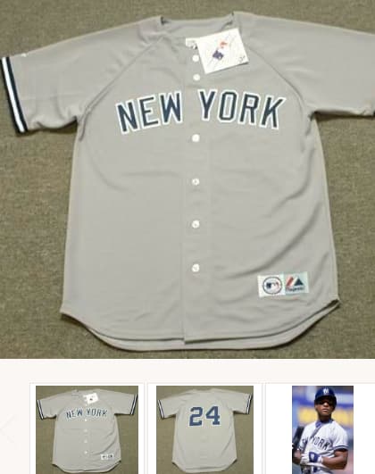 RICKEY HENDERSON New York Yankees 1985 Away Majestic Throwback Baseball Jersey
