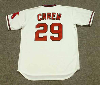 ROD CAREW California Angels 1982 Majestic Throwback Baseball Jersey