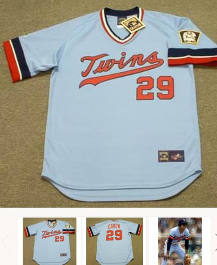 ROD CAREW Minnesota Twins 1977 Majestic Cooperstown Throwback Baseball Jersey