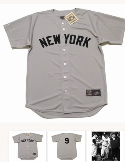 ROGER MARIS New York Yankees 1961 Majestic Cooperstown Away Jersey