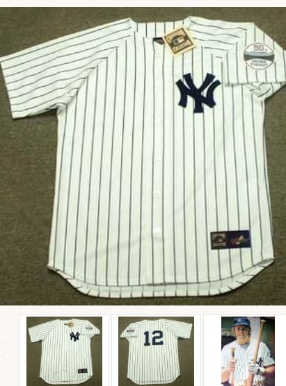 RON BLOMBERG New York Yankees 1973 Majestic Cooperstown Home Jersey