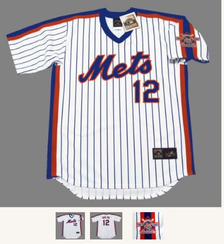 RON DARLING New York Mets 1986 Majestic Throwback Home Baseball Jersey