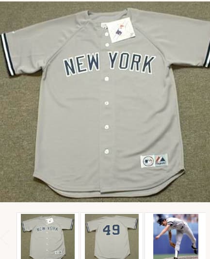 RON GUIDRY New York Yankees 1978 Majestic Throwback Away Baseball Jersey