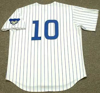 RON SANTO Chicago Cubs 1969 Majestic Cooperstown Throwback Home Baseball Jersey
