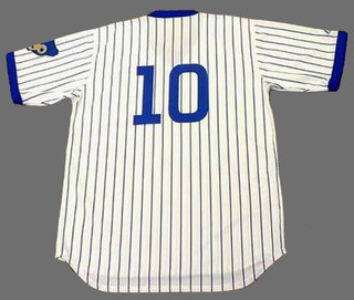 RON SANTO Chicago Cubs 1972 Majestic Cooperstown Home Baseball Jersey