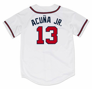 RONALD ACUNA JR. Atlanta Braves 2018 Home Majestic Baseball Jersey