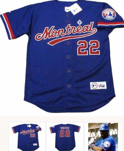 RONDELL WHITE Montreal Expos 1999 Majestic Throwback Baseball Jersey