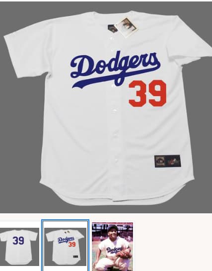 ROY CAMPANELLA Brooklyn Dodgers 1950's Home Majestic Throwback Jersey