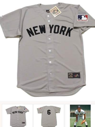 ROY WHITE New York Yankees 1969 Majestic Cooperstown Away Jersey