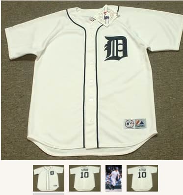 RUSTY STAUB Detroit Tigers 1976 Majestic Throwback Home Baseball Jersey