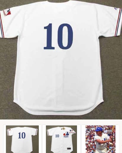 RUSTY STAUB Montreal Expos 1969 Home Majestic Baseball Throwback Jersey
