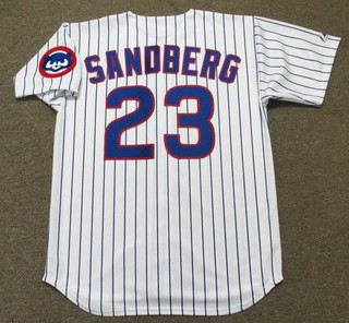 RYNE SANDBERG Chicago Cubs 1992 Home Majestic Baseball Throwback Jersey