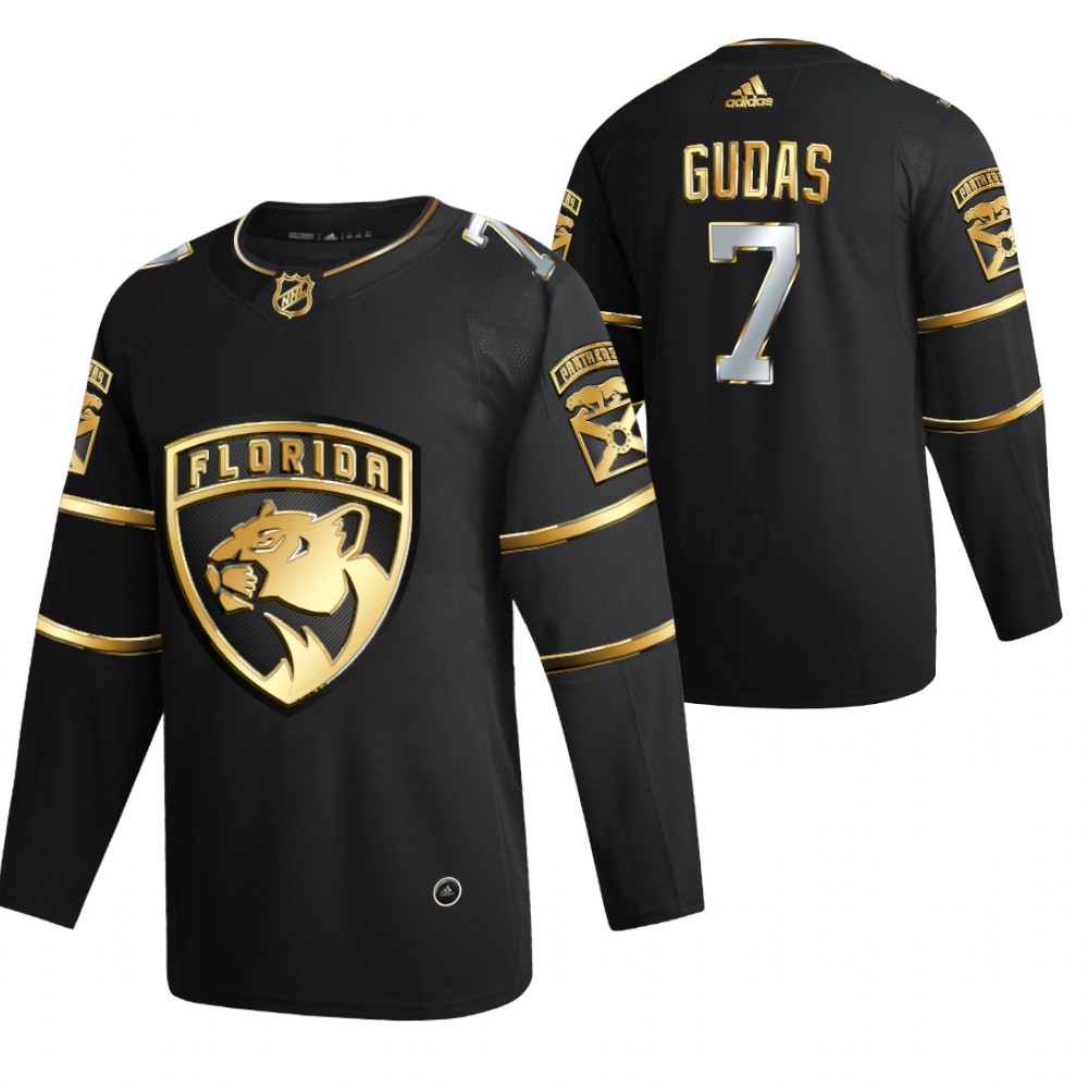 Radko Gudas Florida Panthers Black 2021 Golden Edition Jersey Limited Authentic