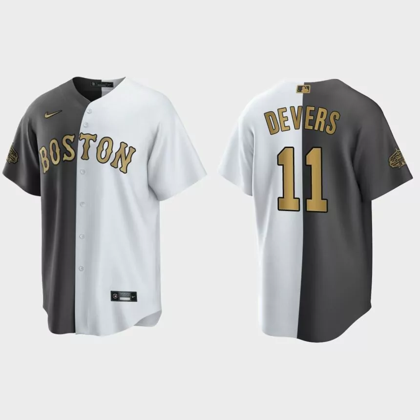 Rafael Devers Boston Red Sox 2022 MLB All-Star Game Split Jersey – White Charcoal