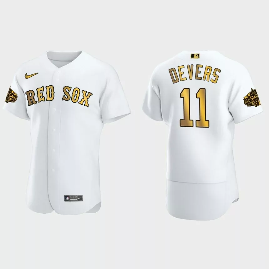 Rafael Devers Boston Red Sox MLB All-Star Main Logo Jersey – White