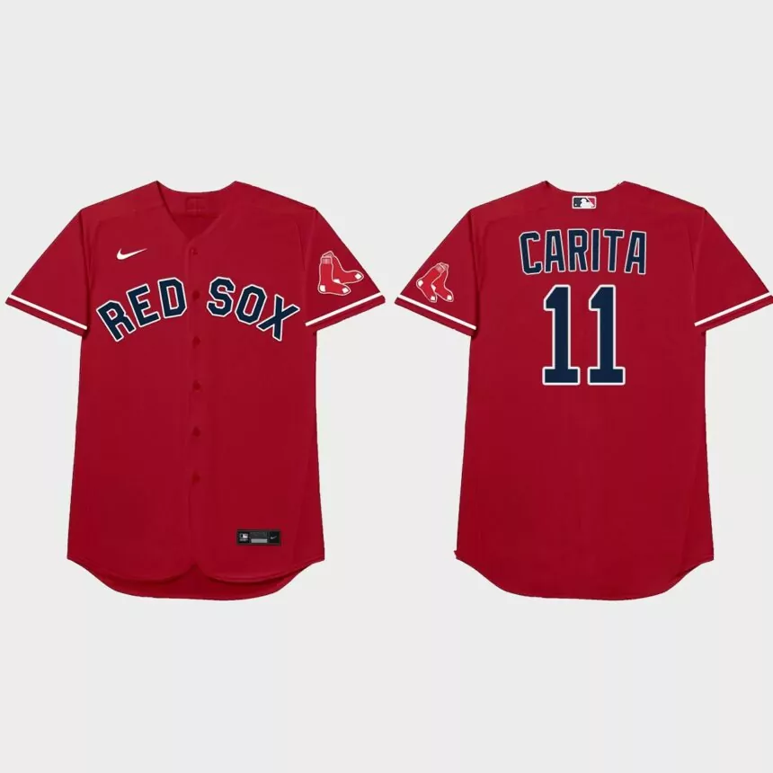 Rafael Devers Nickname Red Sox 2021 Players’ Weekend Carita Jersey – Red