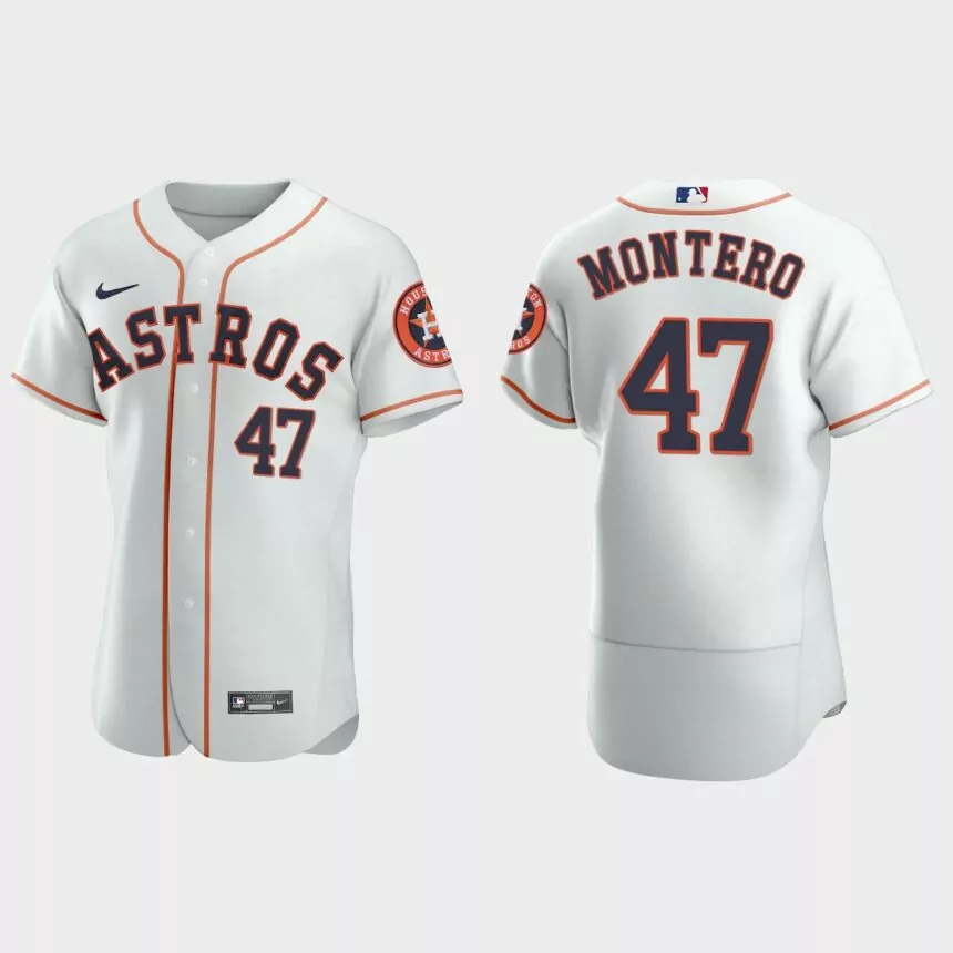 Rafael Montero Houston Astros Authentic Home Jersey – White