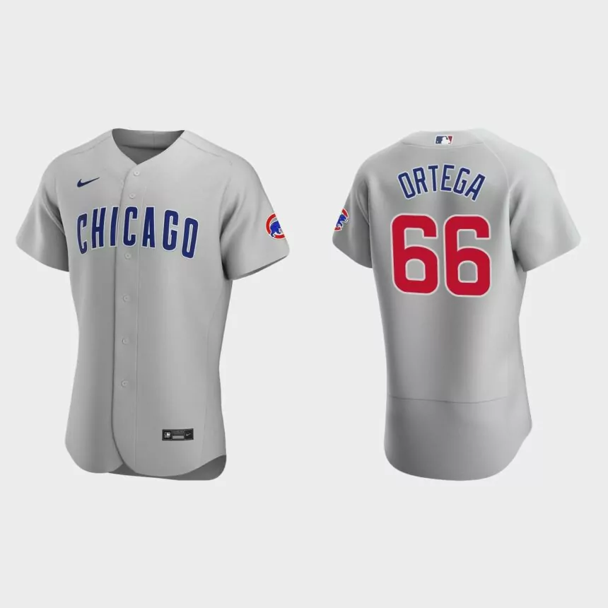 Rafael Ortega Chicago Cubs Authentic Road Jersey – Gray