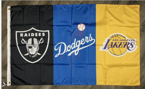 Raiders&Dodgers&Lakers Flags