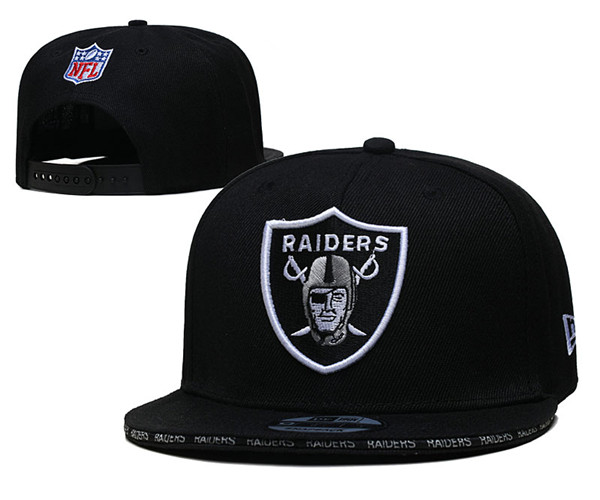 Raiders Black Snapback Hat--TX