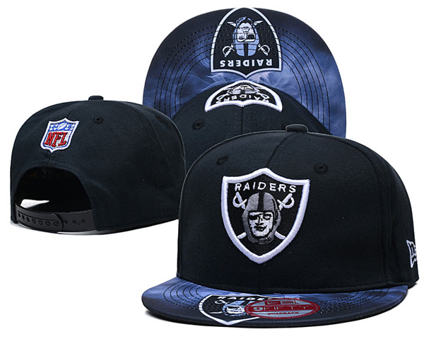 Raiders Black Snapback Hat YD
