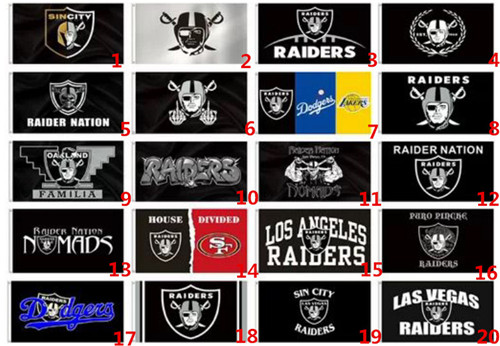Raiders Flag Size 3X5FT
