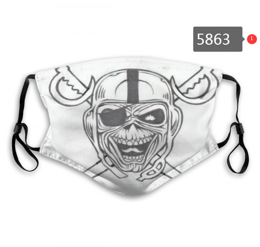 Raiders Skull Mask with PM2.5 Filter Double Protection (10)