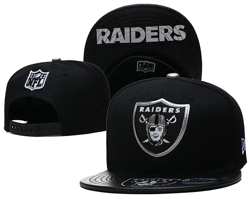 Raiders Snapback Black Hat--YD