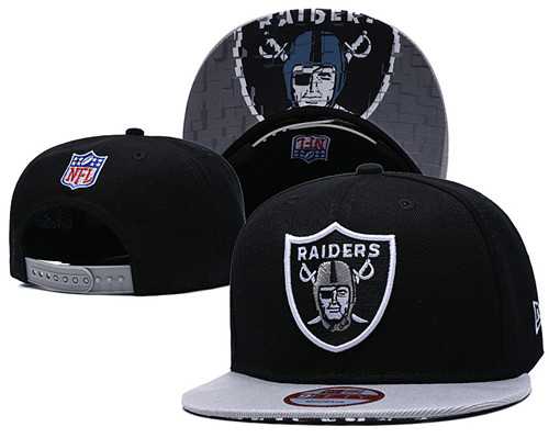 Raiders Team Logo Black Adjustable Hat TX