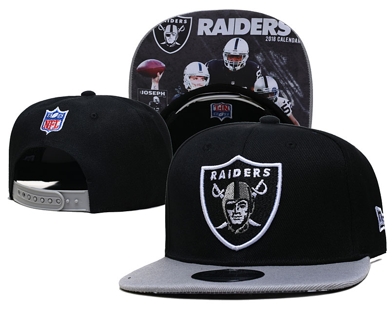 Raiders Team Logo Snapback Hat -- TX