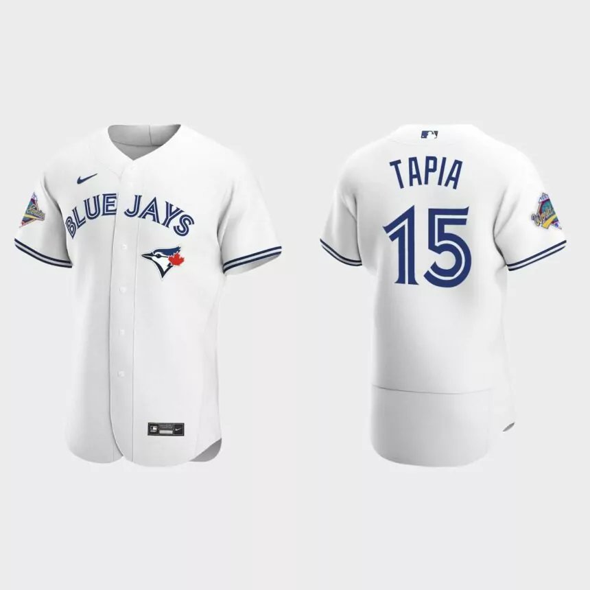 Raimel Tapia Toronto Blue Jays 1992 World Series Patch Authentic Jersey – White